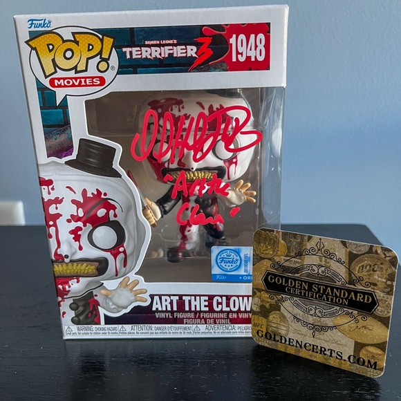 David Howard Thornton signed Funko Pop! #1948 Art The Clown from Terrifier & COA - Picture 5 of 8